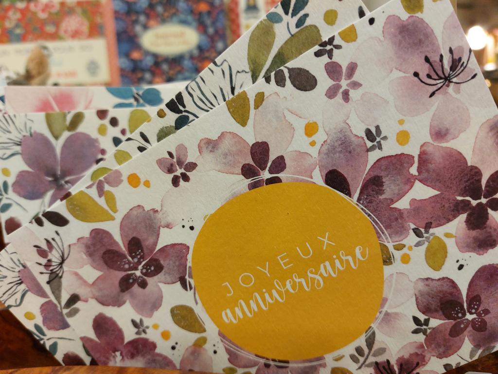 Carte plume papeterie 